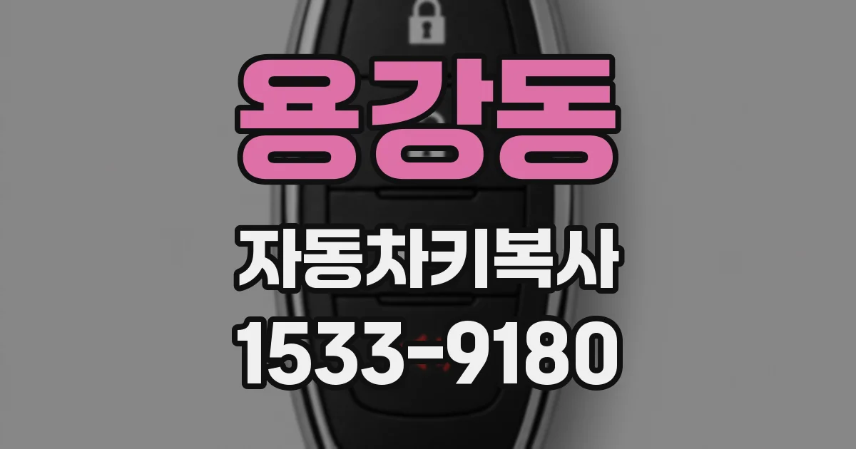 용강동 자동차키복사