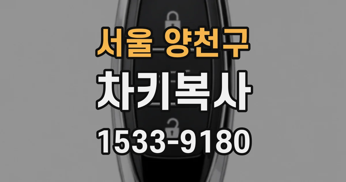 서울 양천구 차키복사