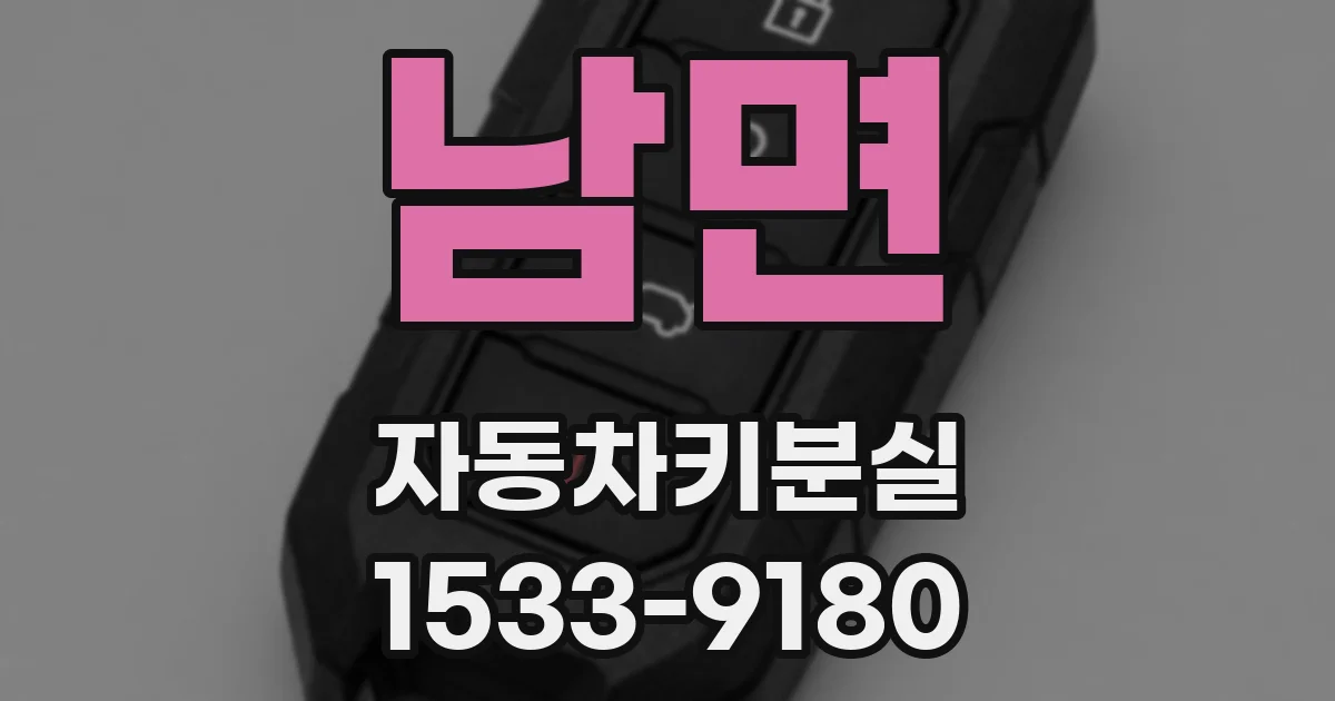 남면 자동차키분실