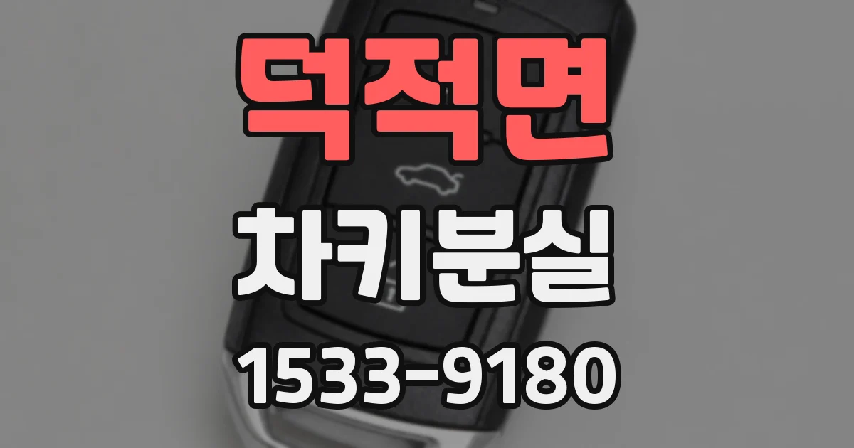 덕적면 차키분실