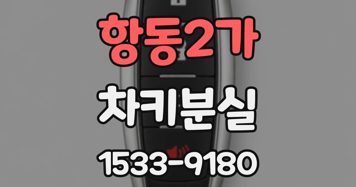 항동2가 차키분실