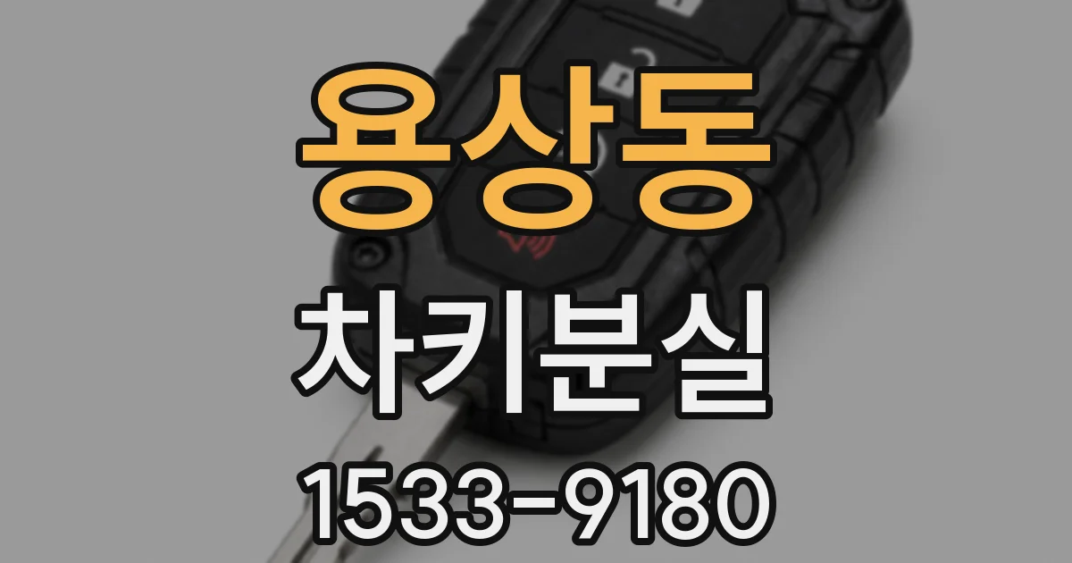 용상동 차키분실