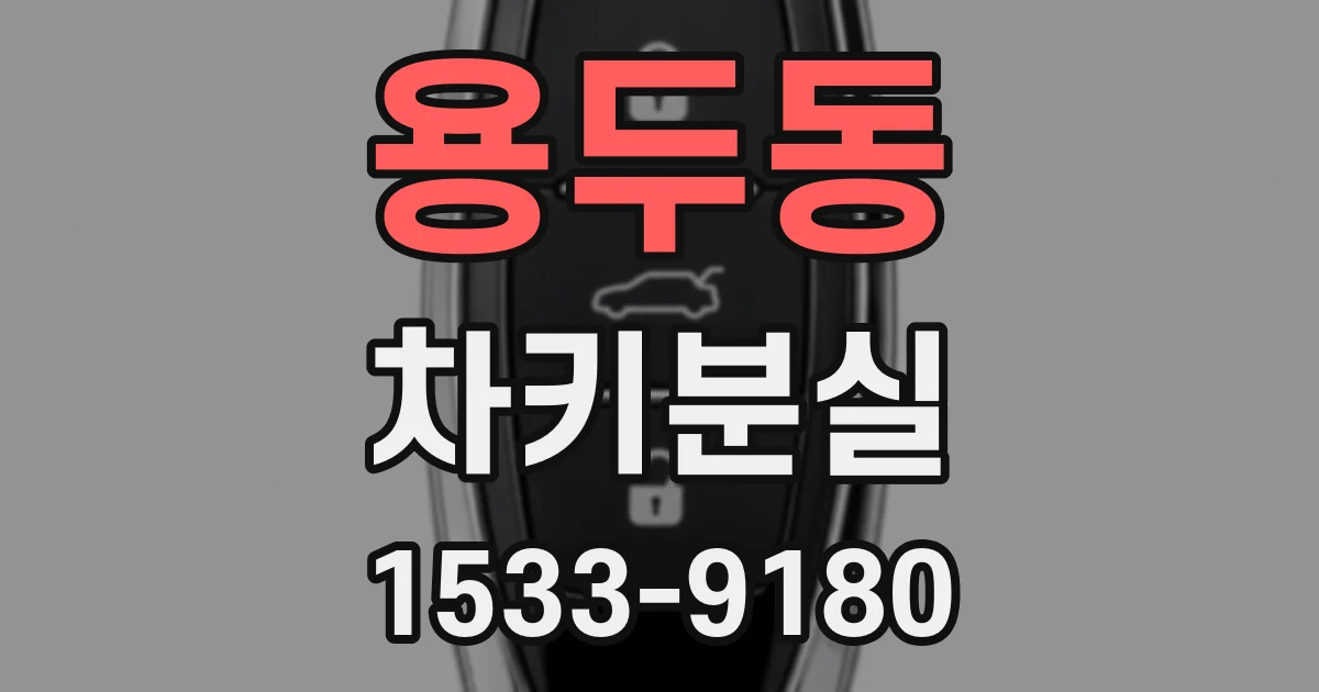 용두동 차키분실