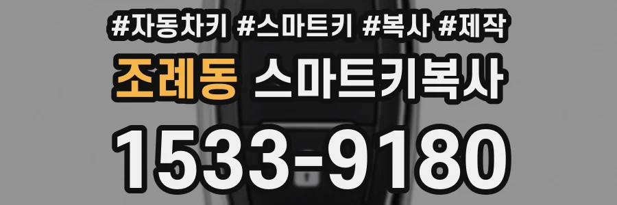 조례동 스마트키복사
