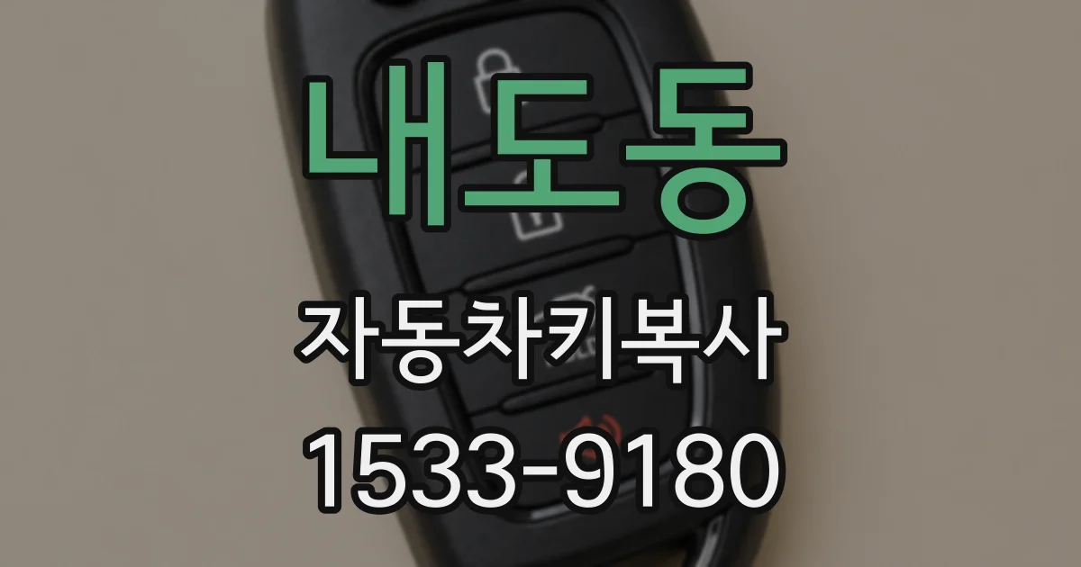 내도동 자동차키복사