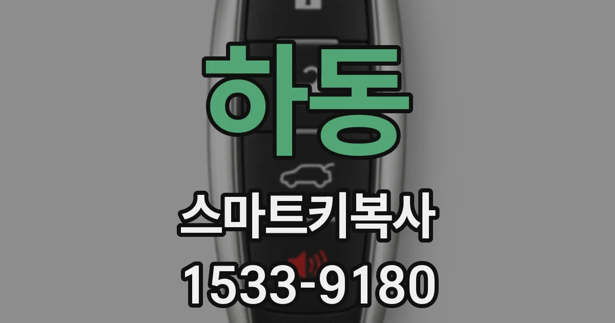 하동 스마트키복사