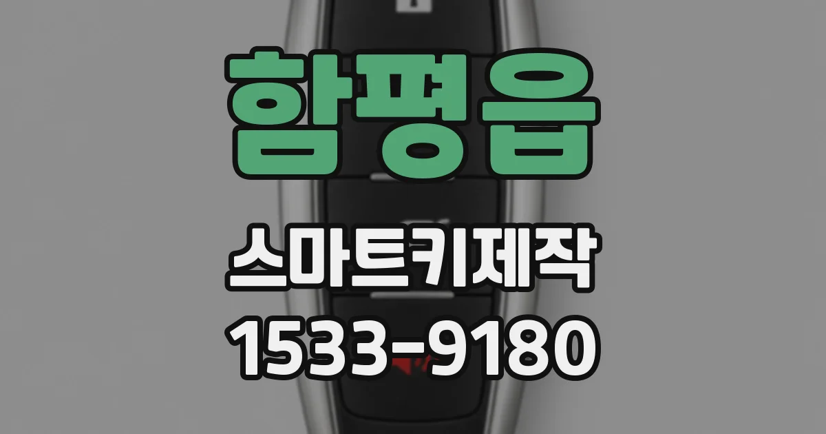 함평읍 스마트키제작