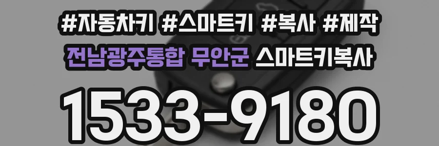 전남광주통합 무안군 스마트키복사