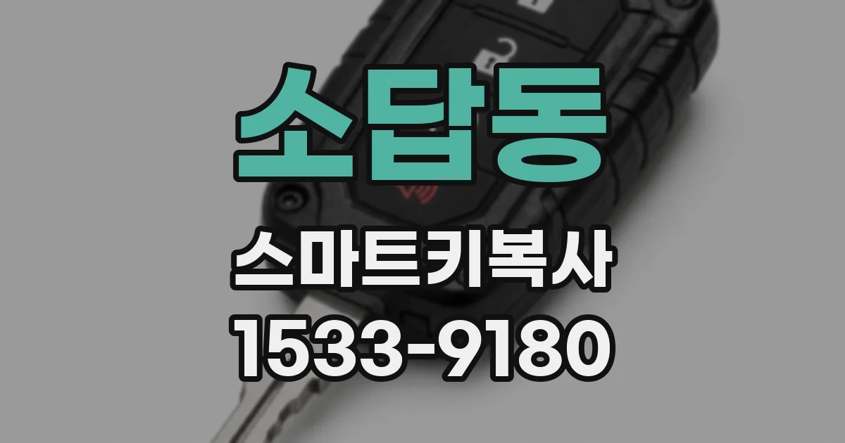 소답동 스마트키복사
