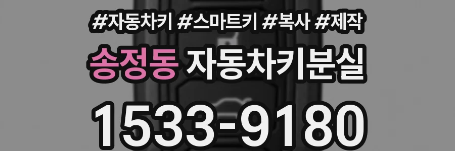 송정동 자동차키분실