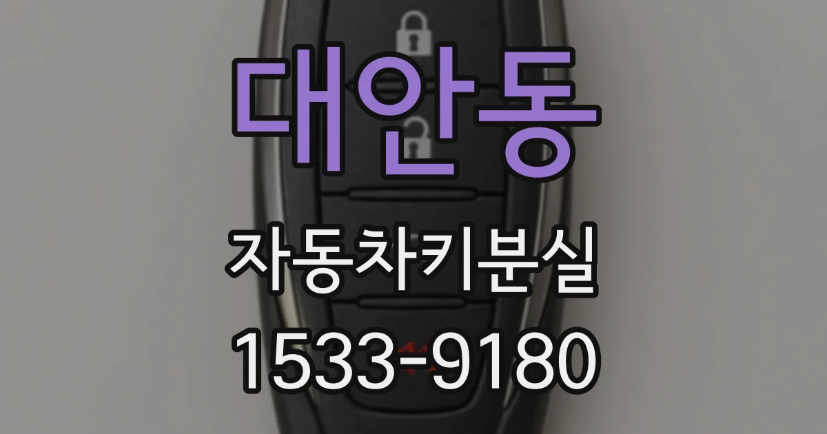 대안동 자동차키분실