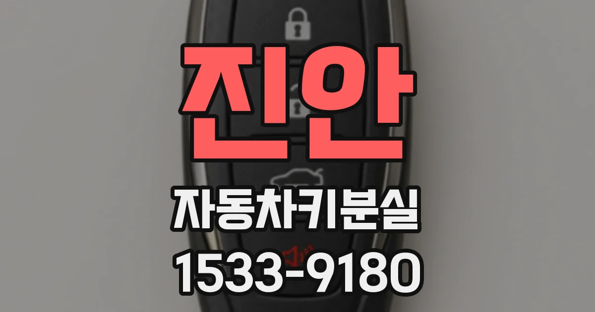 진안 자동차키분실