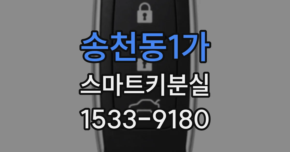 송천동1가 스마트키분실