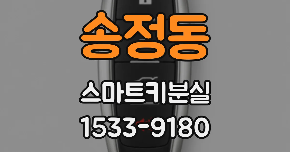 송정동 스마트키분실