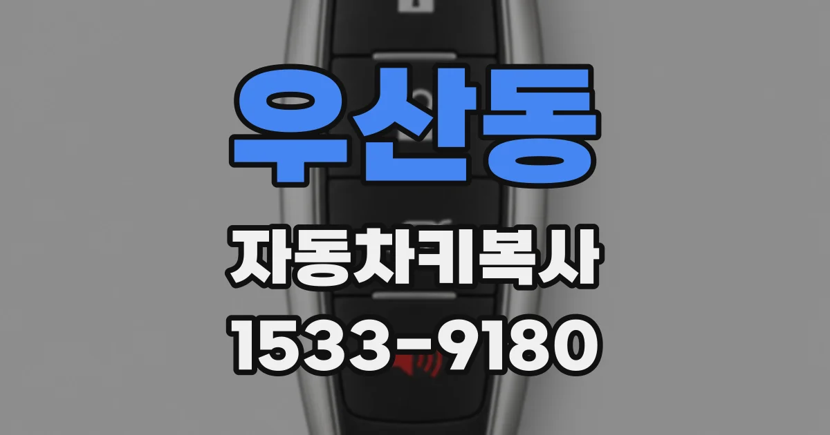 우산동 자동차키복사