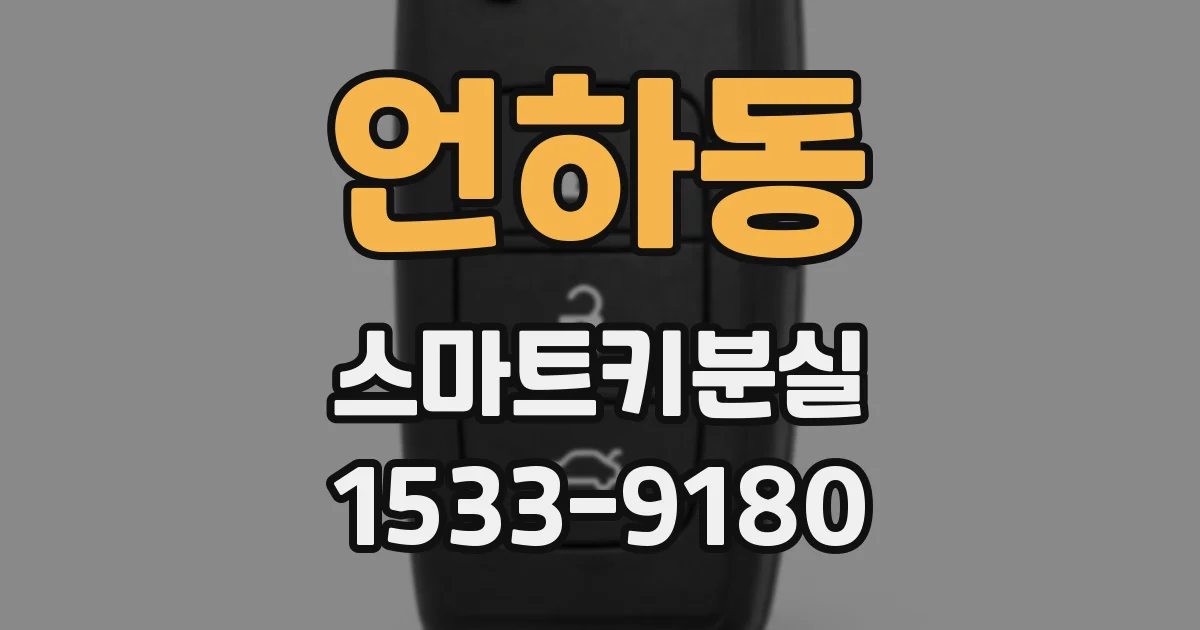 언하동 스마트키분실