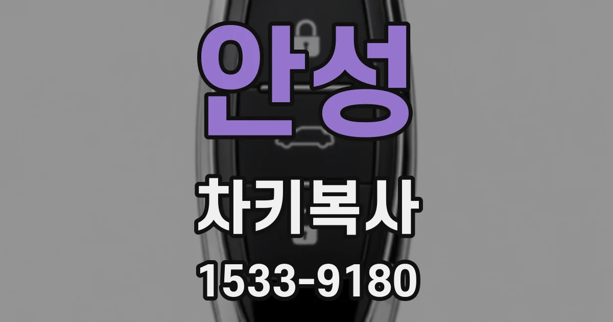 안성 차키복사