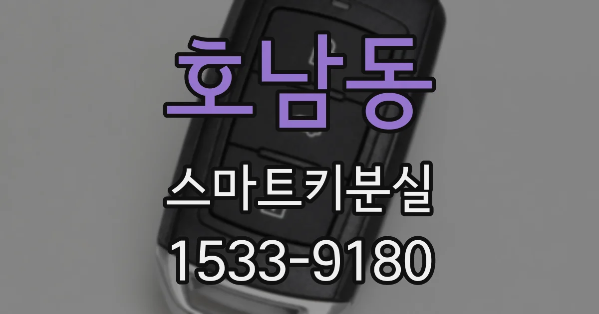 호남동 스마트키분실