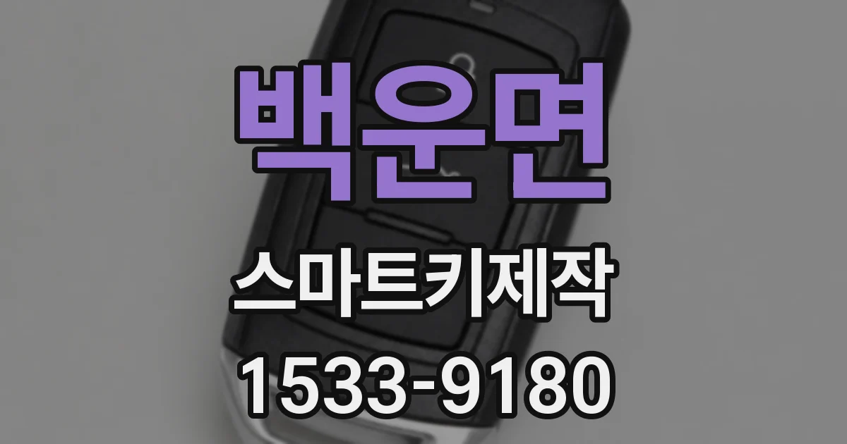 백운면 스마트키제작