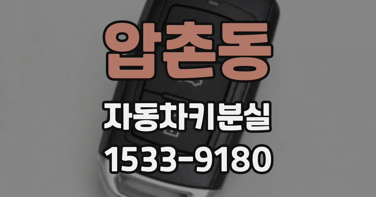 압촌동 자동차키분실