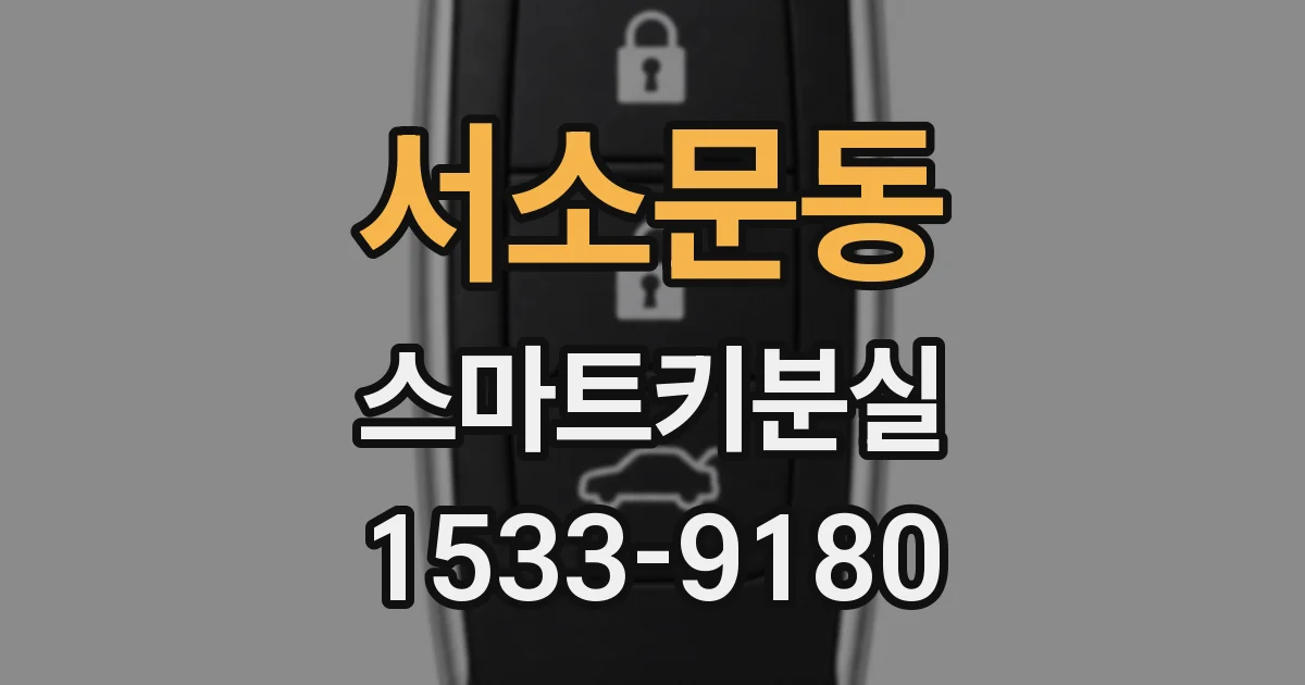 서소문동 스마트키분실