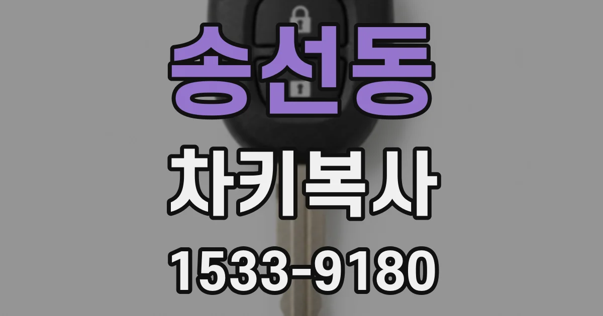 송선동 차키복사