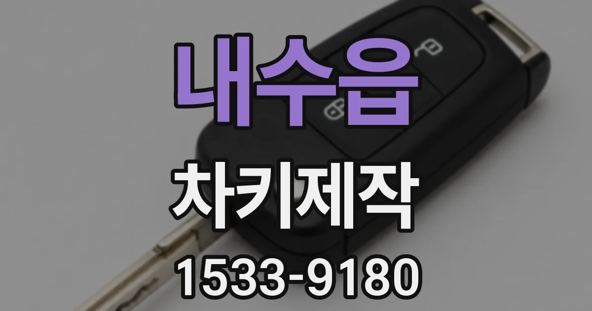 내수읍 차키제작
