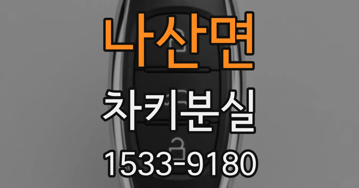 나산면 차키분실