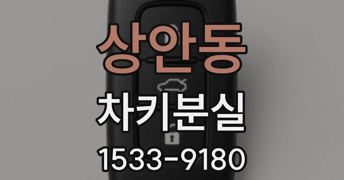 상안동 차키분실