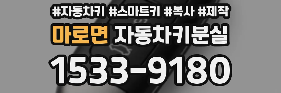 마로면 자동차키분실