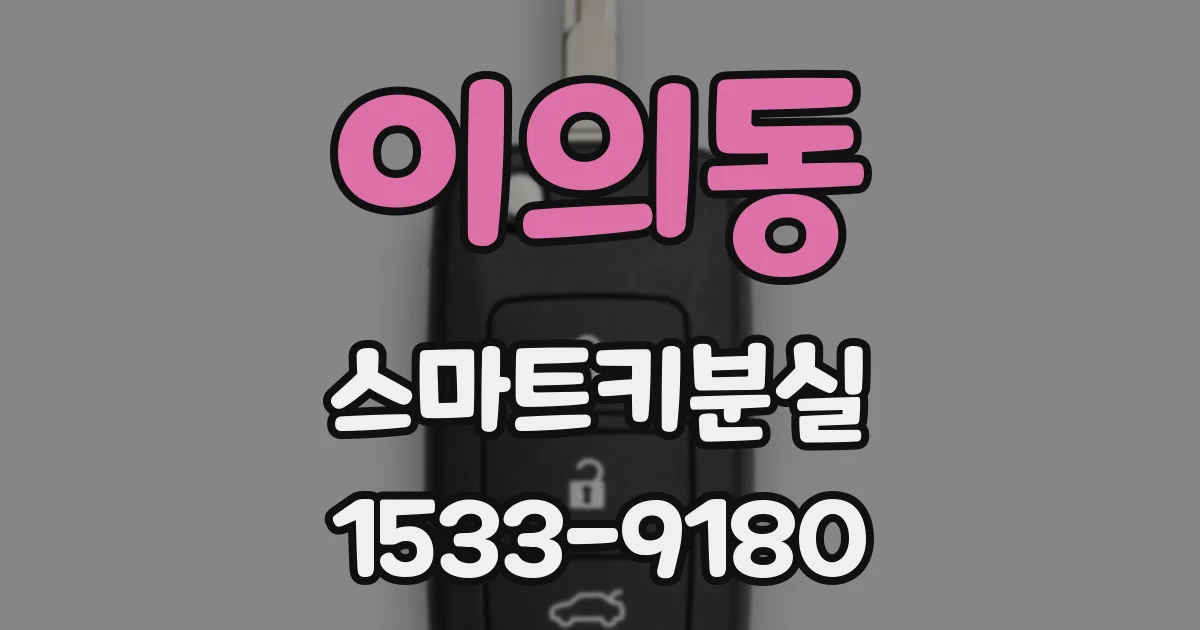 이의동 스마트키분실