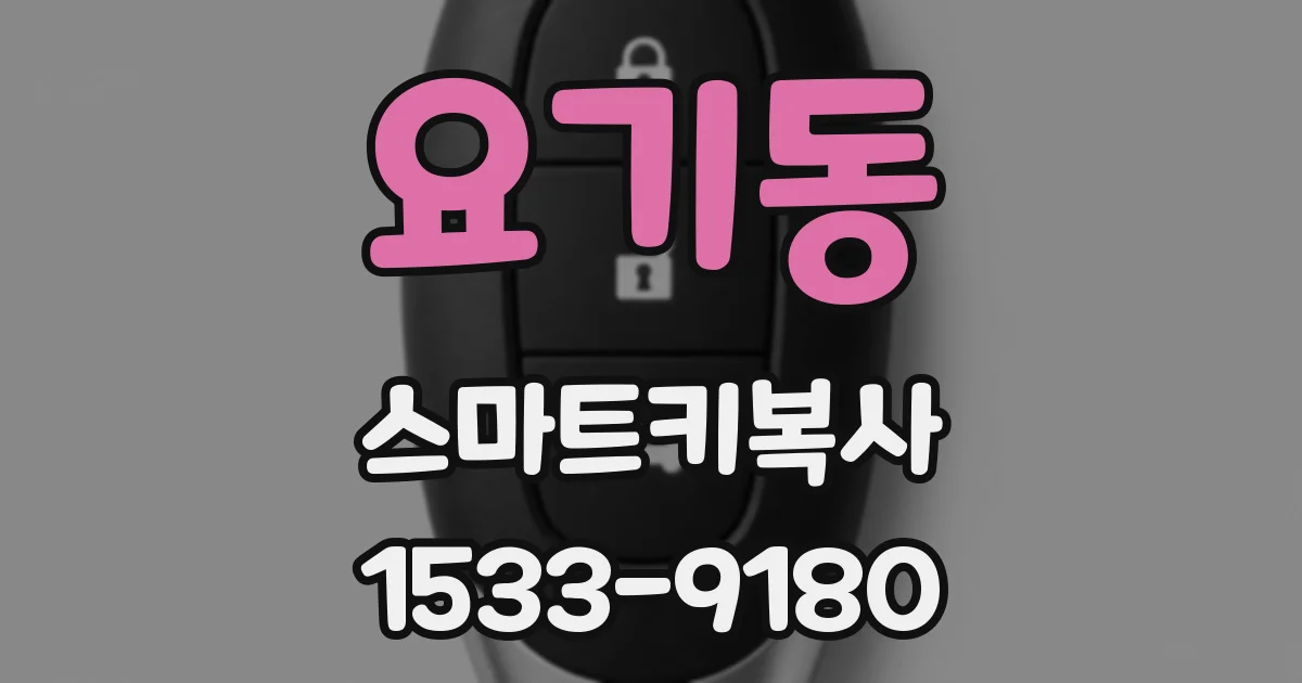 요기동 스마트키복사
