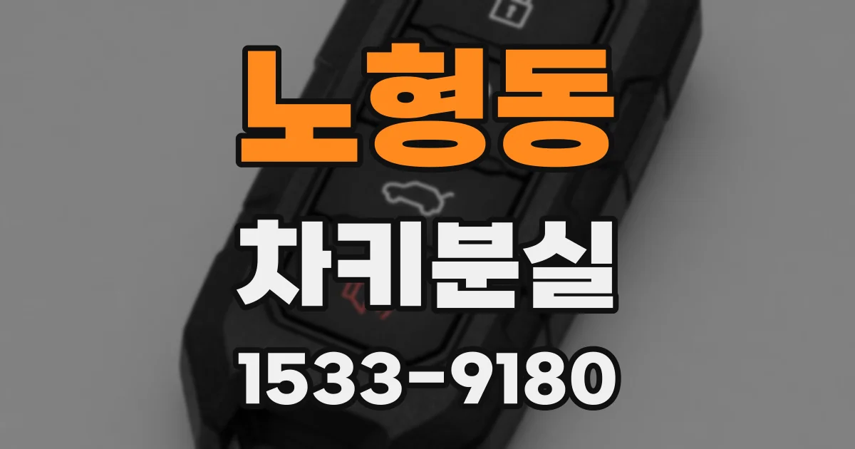 노형동 차키분실