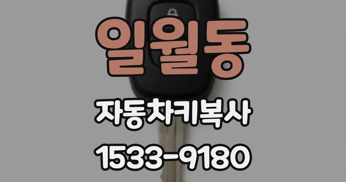 일월동 자동차키복사