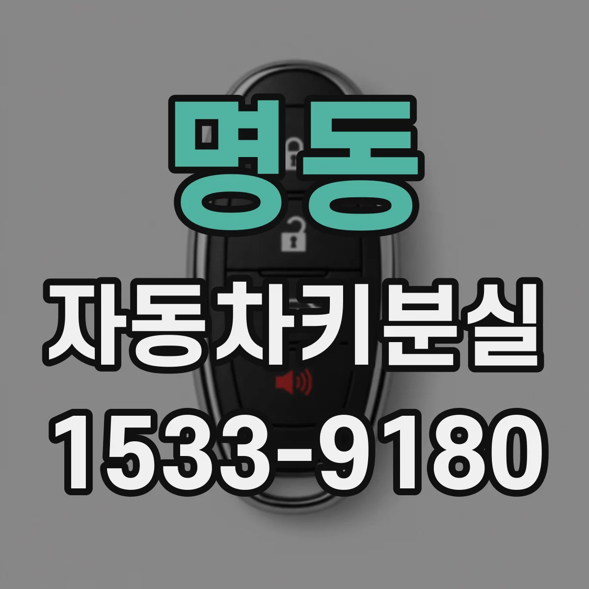 명동 자동차키분실