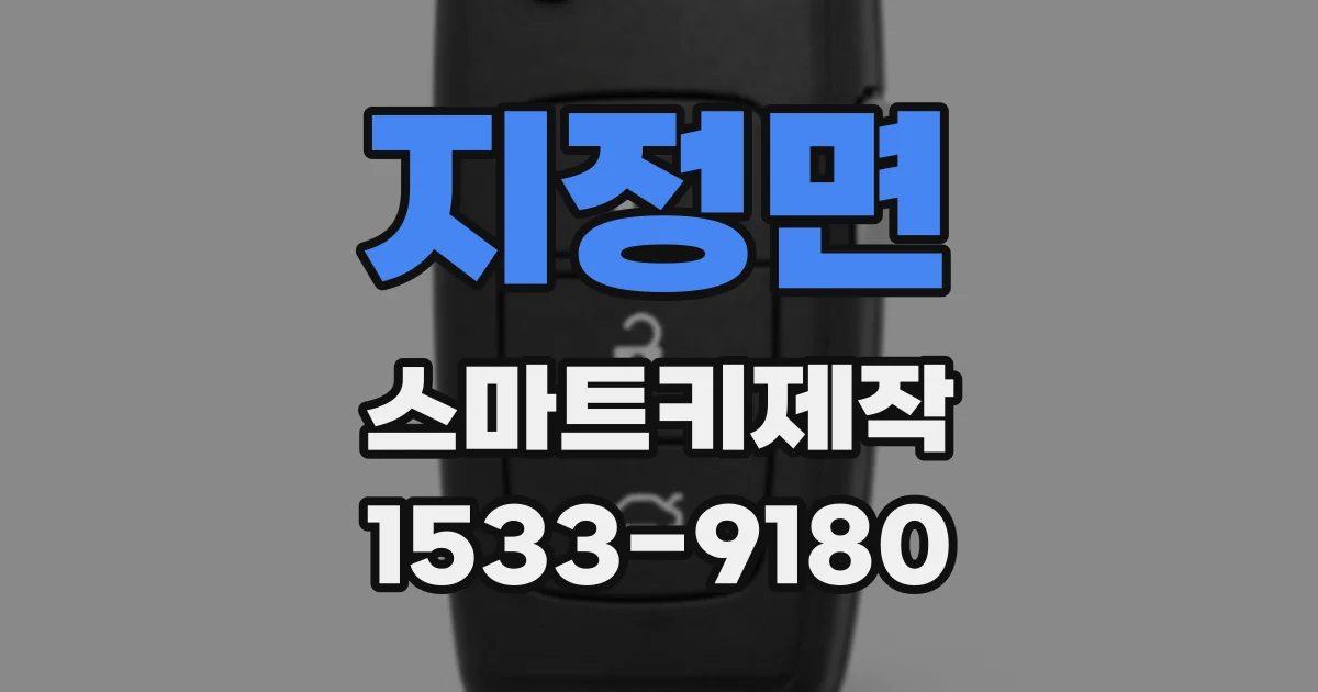 지정면 스마트키제작