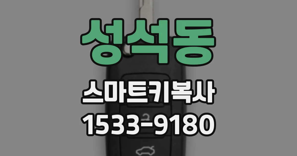 성석동 스마트키복사
