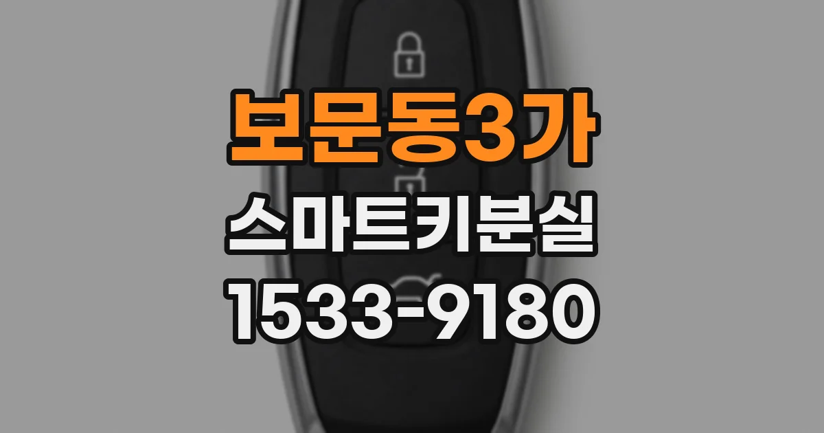 보문동3가 스마트키분실