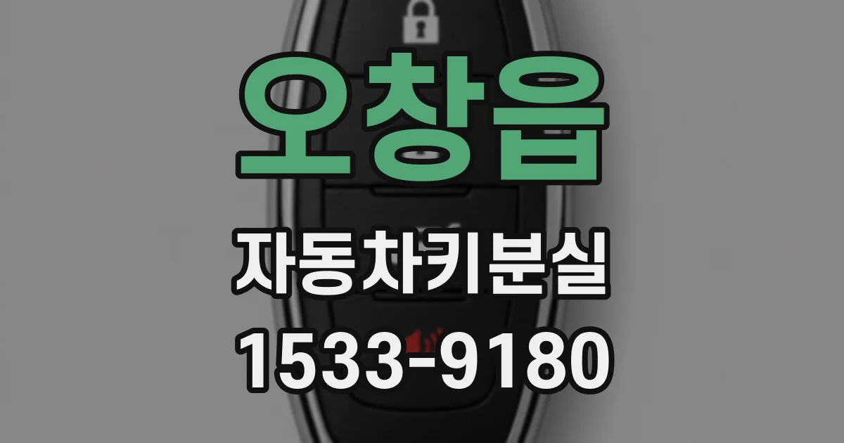 오창읍 자동차키분실