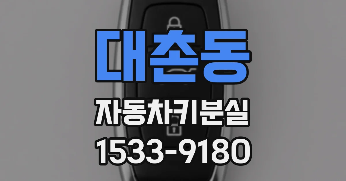 대촌동 자동차키분실