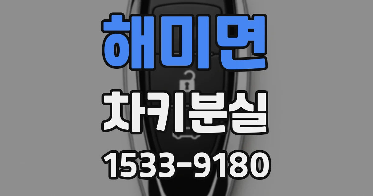 해미면 차키분실
