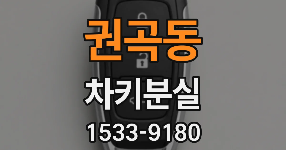 권곡동 차키분실