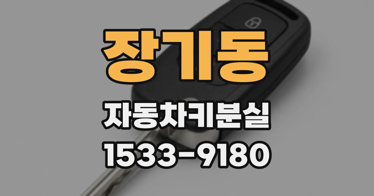 장기동 자동차키분실
