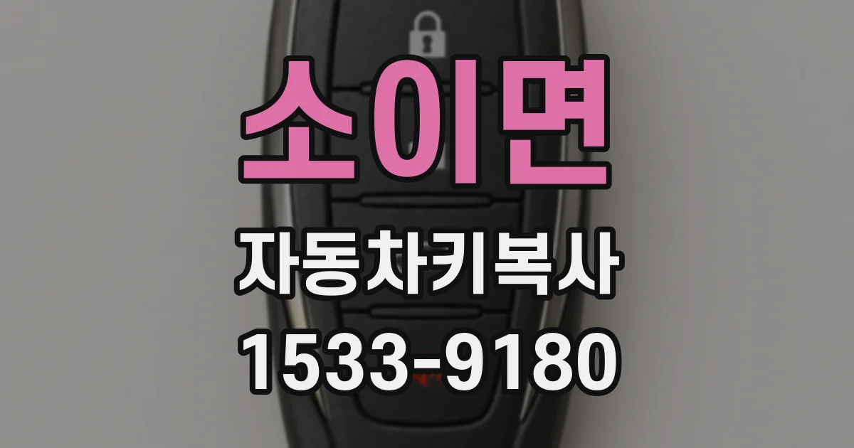 소이면 자동차키복사