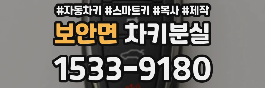 보안면 차키분실