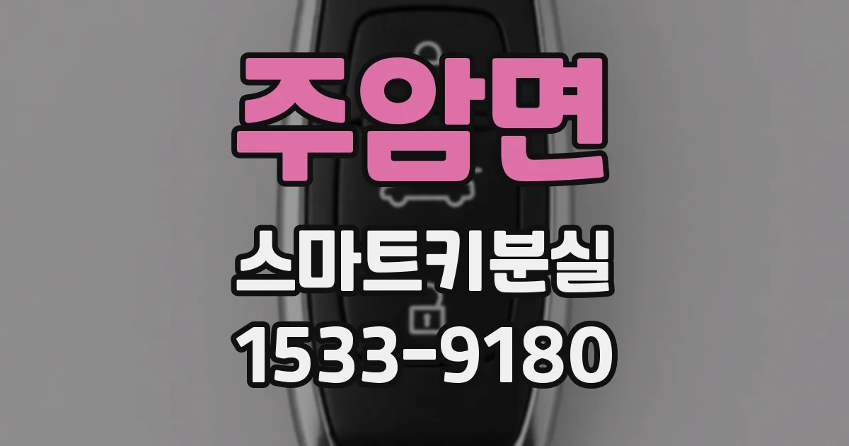 주암면 스마트키분실