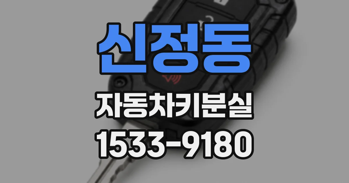 신정동 자동차키분실