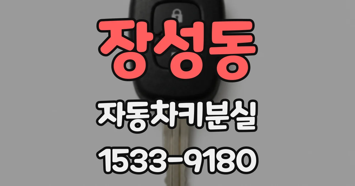 장성동 자동차키분실