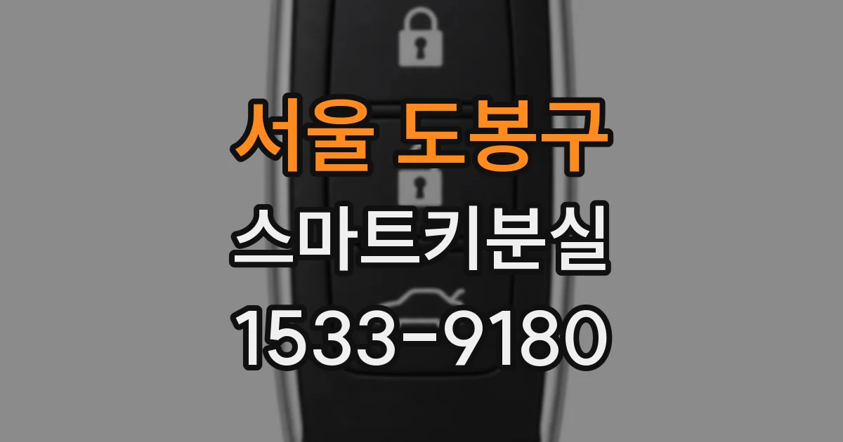 서울 도봉구 스마트키분실