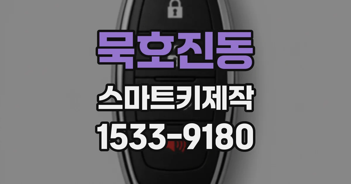 묵호진동 스마트키제작